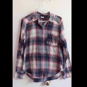 Red & blue Hollister Flannel